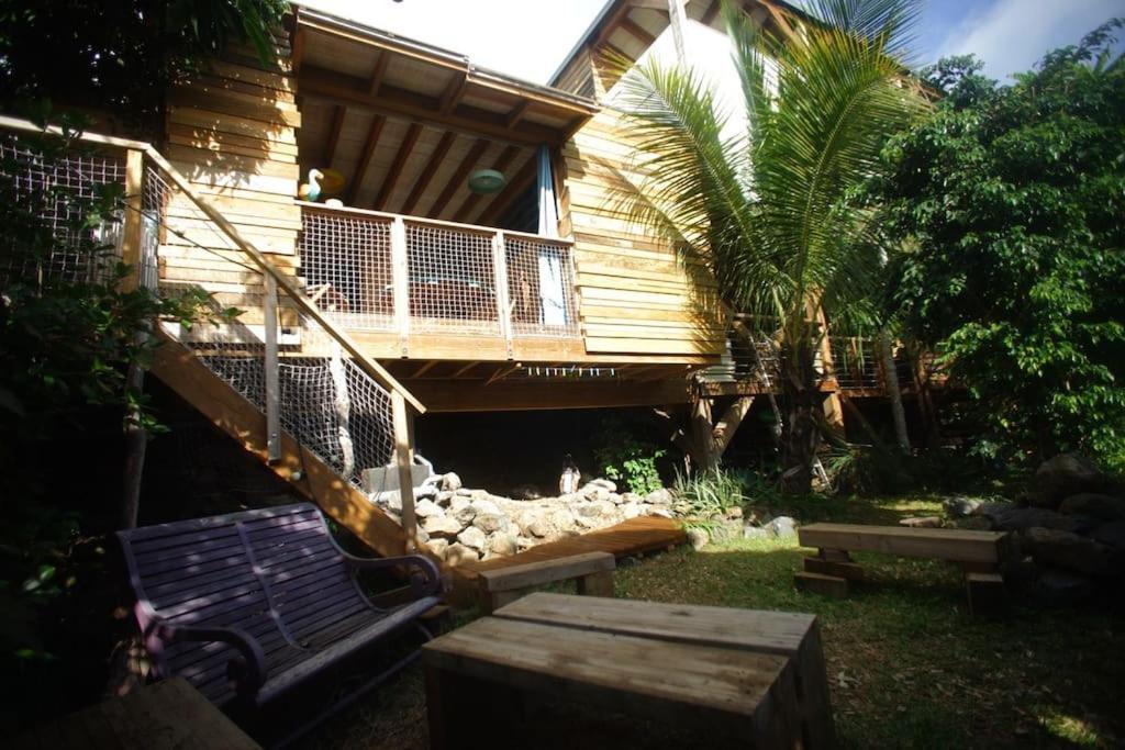 Bungalow Ecologique Avec Toilettes Seches Leu Kabanon Vue Mer 생뢰 외부 사진