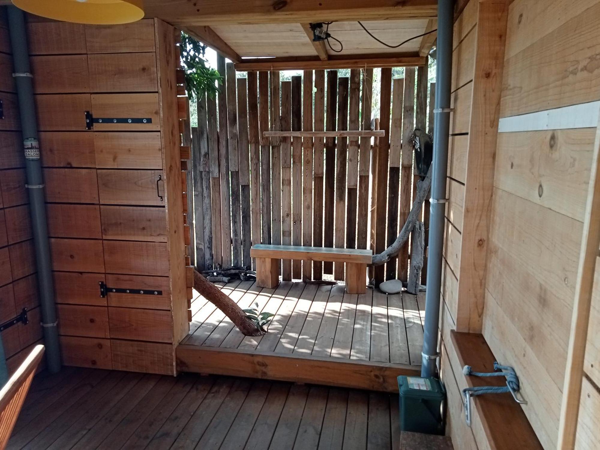 Bungalow Ecologique Avec Toilettes Seches Leu Kabanon Vue Mer 생뢰 외부 사진